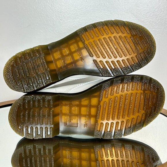 DR.Martens 1460 Lace Up Boots in White Smooth Leather US 8 - Picture 9 of 10